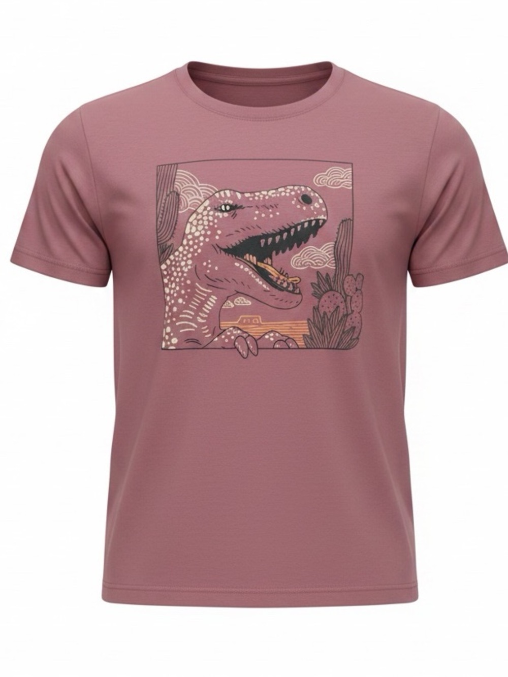 👛 (ANY 2/$10) JOE FRESH Cotton Dinosaur Theme Short Sleeve Tee Shirt
